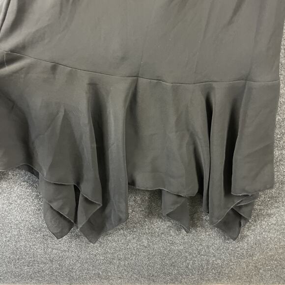 VTG Whimsigoth Witchy Fairy Maxi Dress Womens 7 Black Ruffle Y2K 90s Rampage NEW - Picture 3 of 14